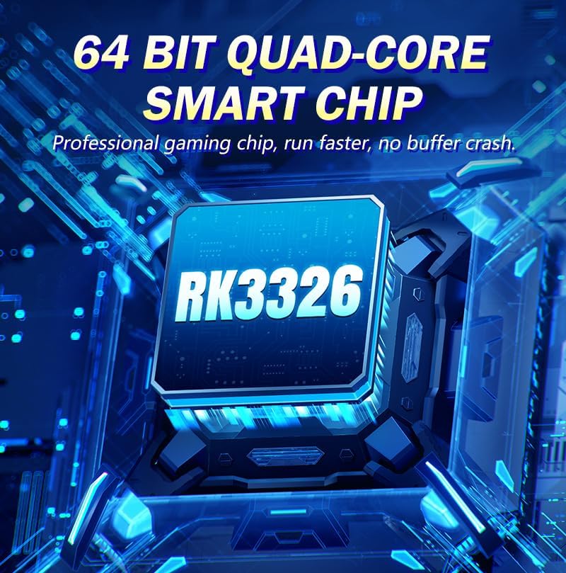 New Retro Handheld Game Console,4-Inch IPS Screen with Storage Bag,Built-In 128G with 22000 Games,Linux System,Portable Pocket Mini Arcade (Black,128G)